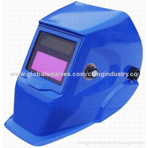 Blue Helmet, Auto Darkening, Solar Powered, Adjustable, CE Approval, Manufacturer